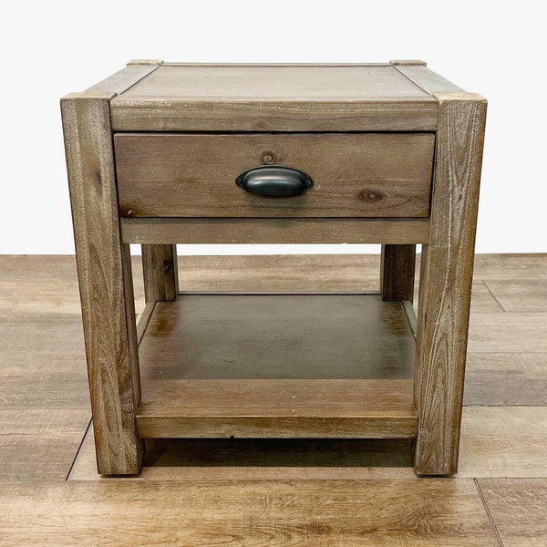 the urban port upt - 195118 rustic wood bedside table