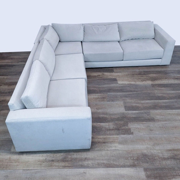 the [ unused0 ] sectional sofa in white