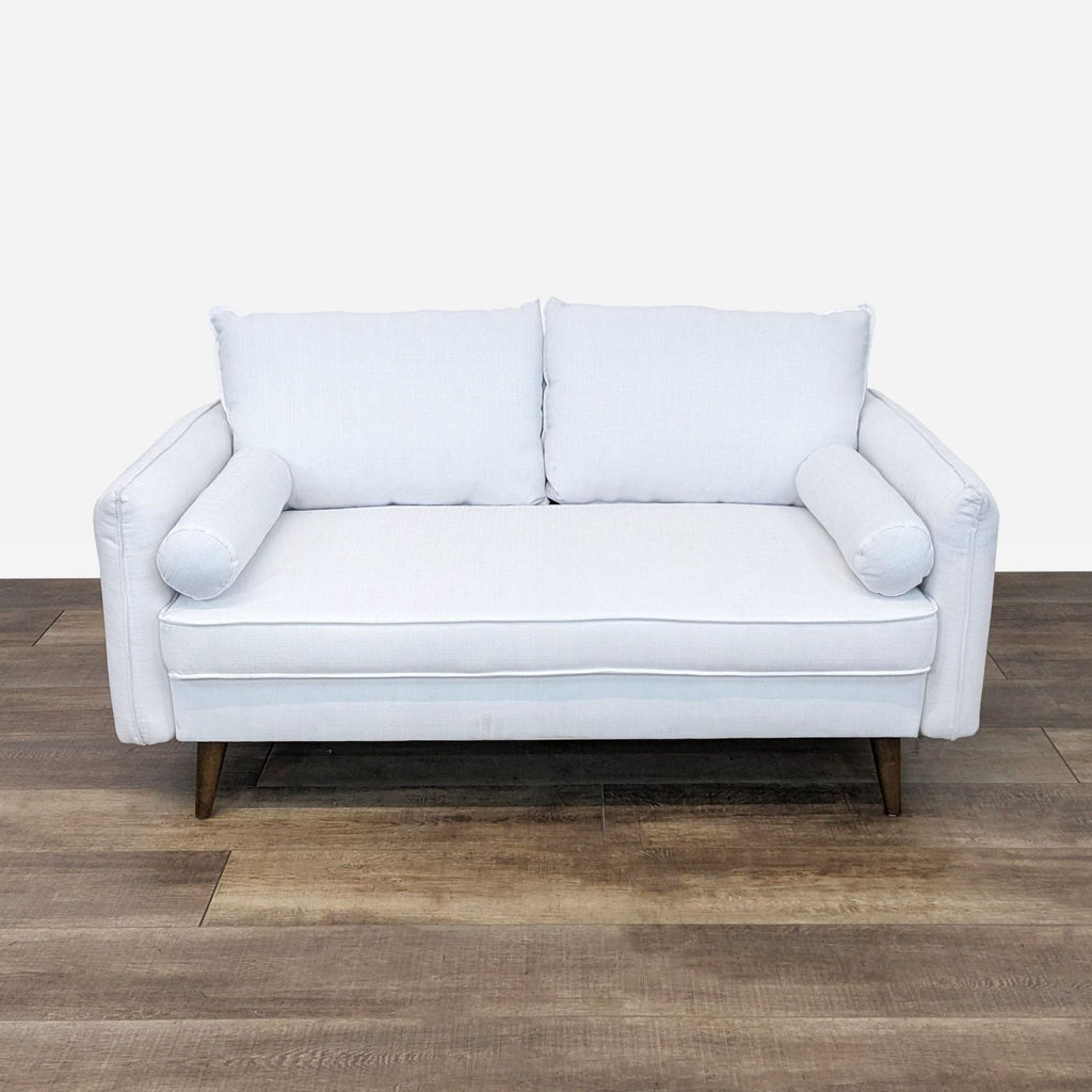 Midway Revive Modern White Loveseat