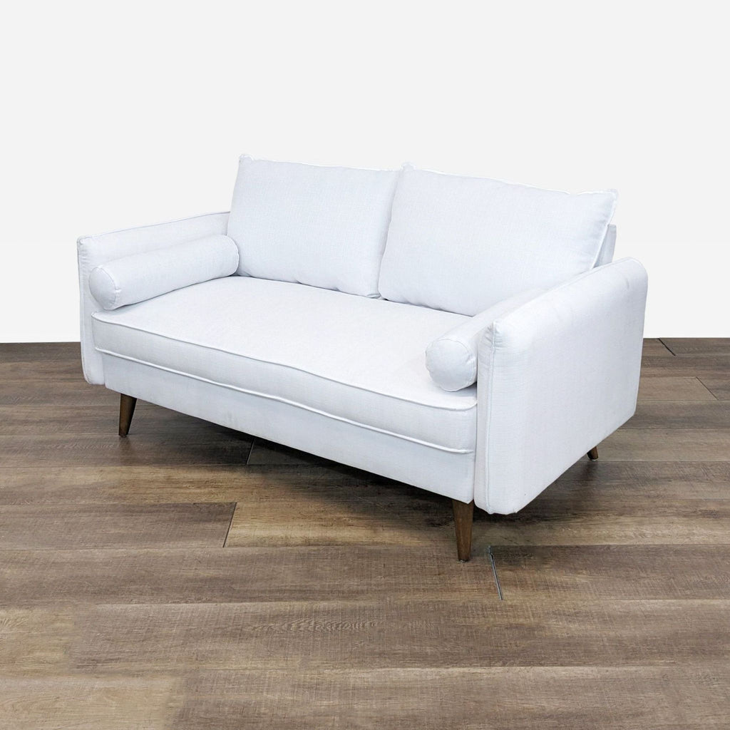 Midway Revive Modern White Loveseat