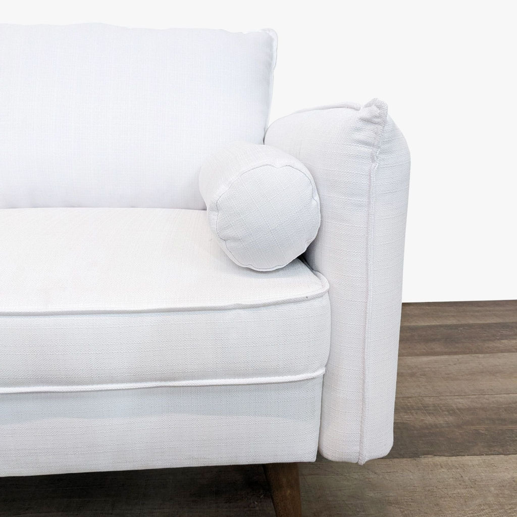 Midway Revive Modern White Loveseat