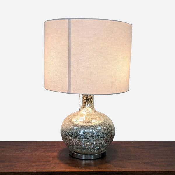 the lamp is made of glass and is made from a glass and is made from a glass and