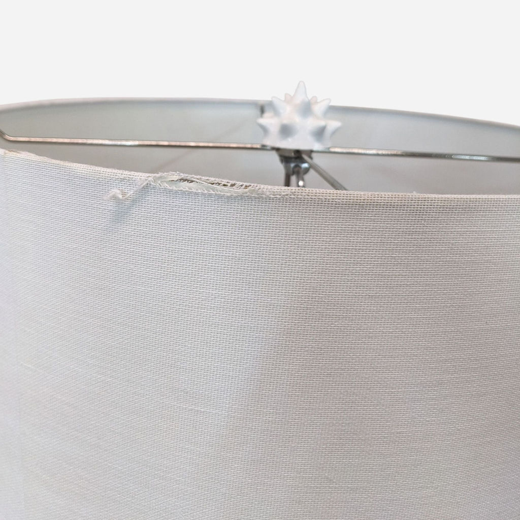 image of the product white lamp shade with silver star