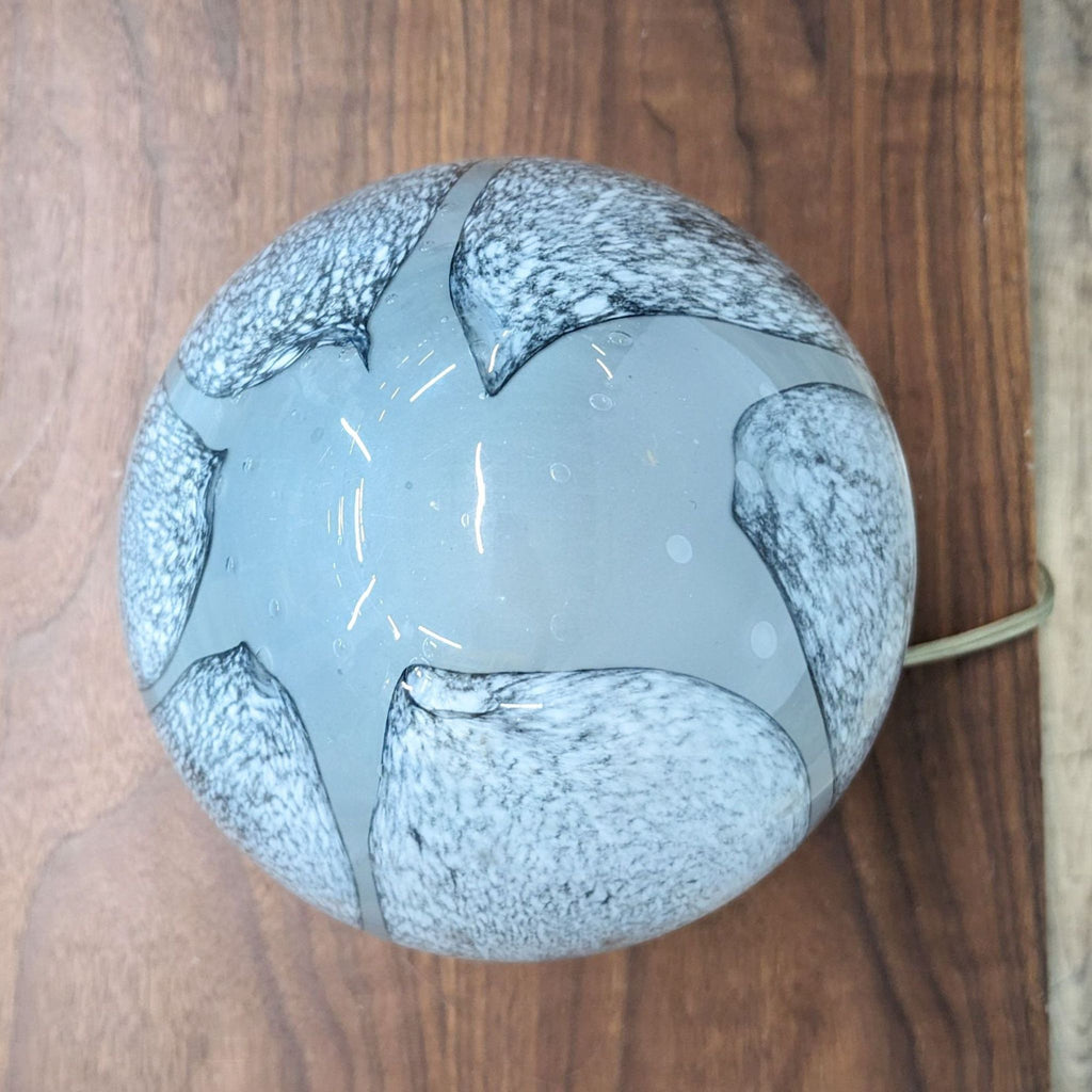 Mid Century Style  Egg-Shaped Ceramic Table Lamp