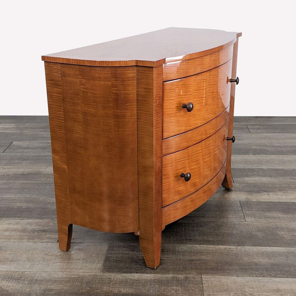 a mid century modern mahogany chest of drawers