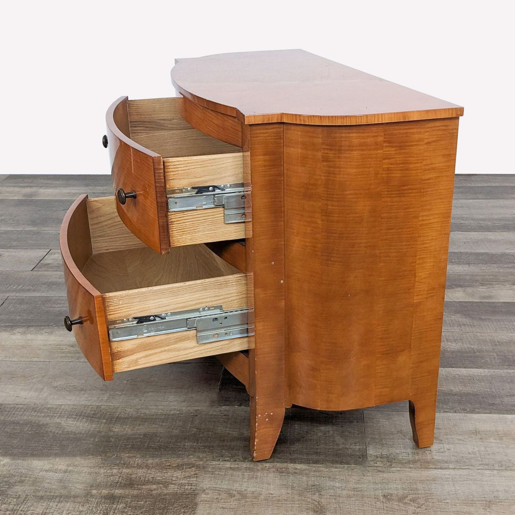 Biedermeier Style Two Drawer Nightstand