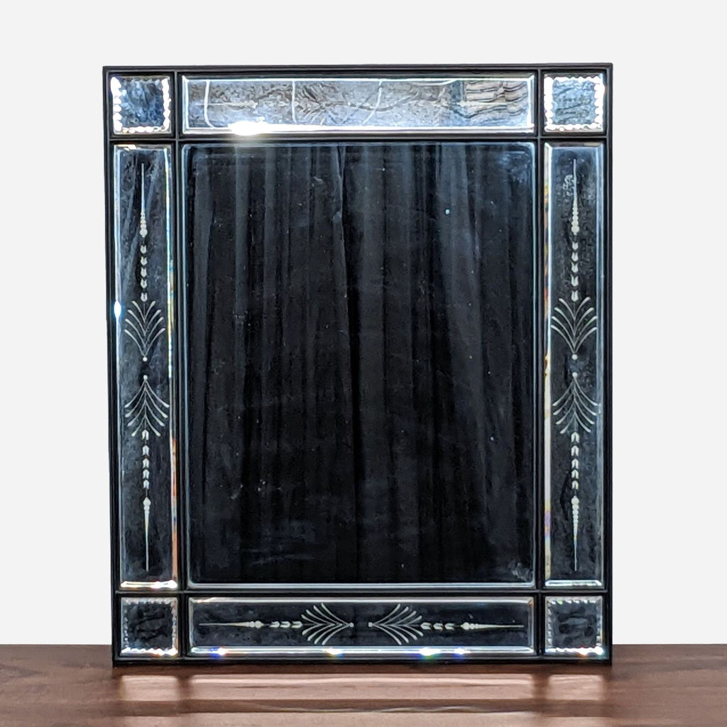 a large art deco style mirror