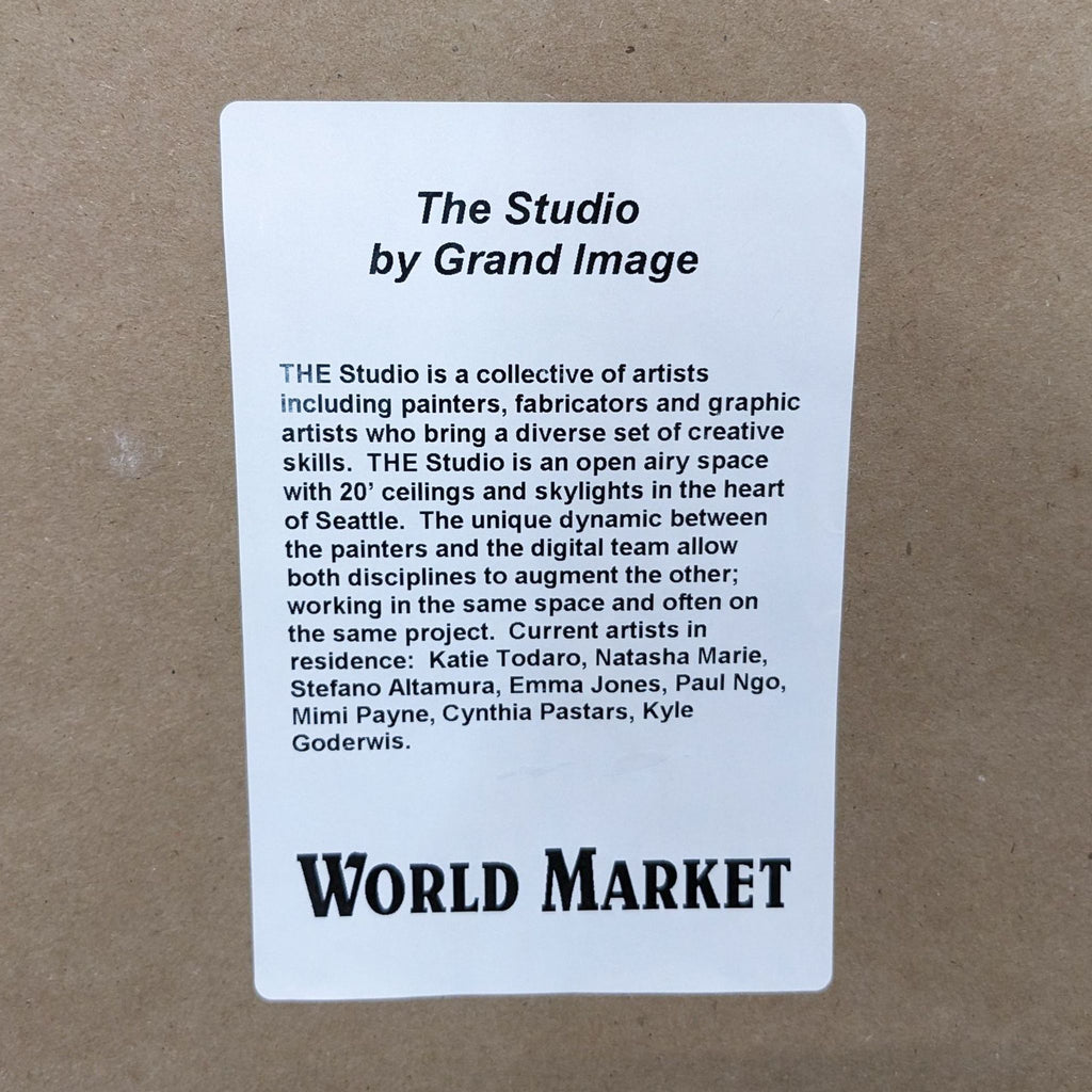 World Market Cactus Landscape Print in Frame
