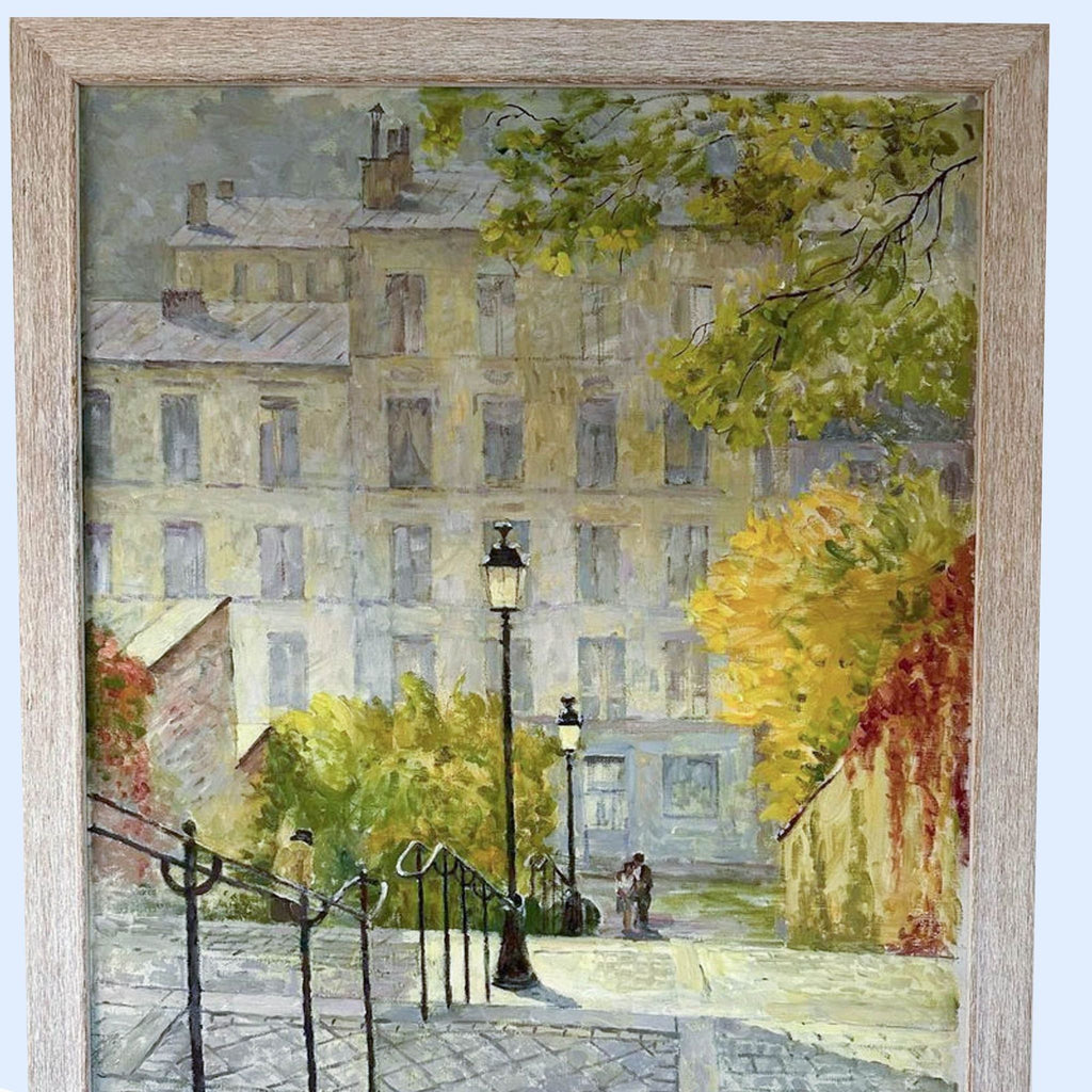 “Montmartre” by Anatoly Dverin Framed Oil Painting