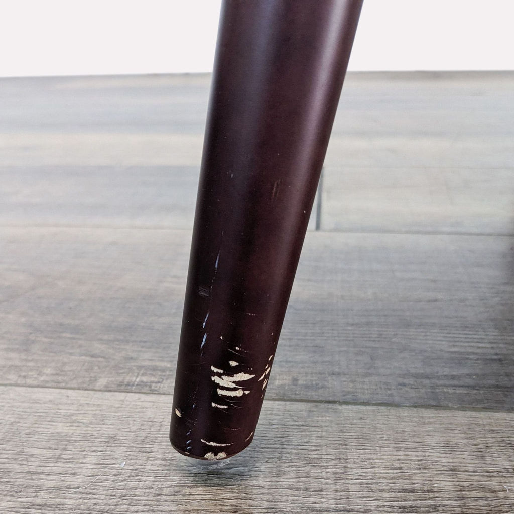 World Market Rust Velvet Mid-Century Lounge Chair