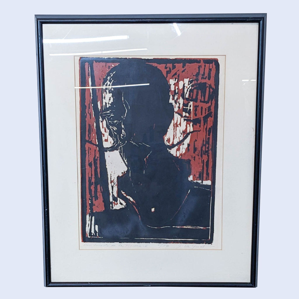 Vintage Framed Print by GEORGE HUGH DE GROAT Don Quixote de la Mancha Signed - Accepted Offer (27.08% discount)