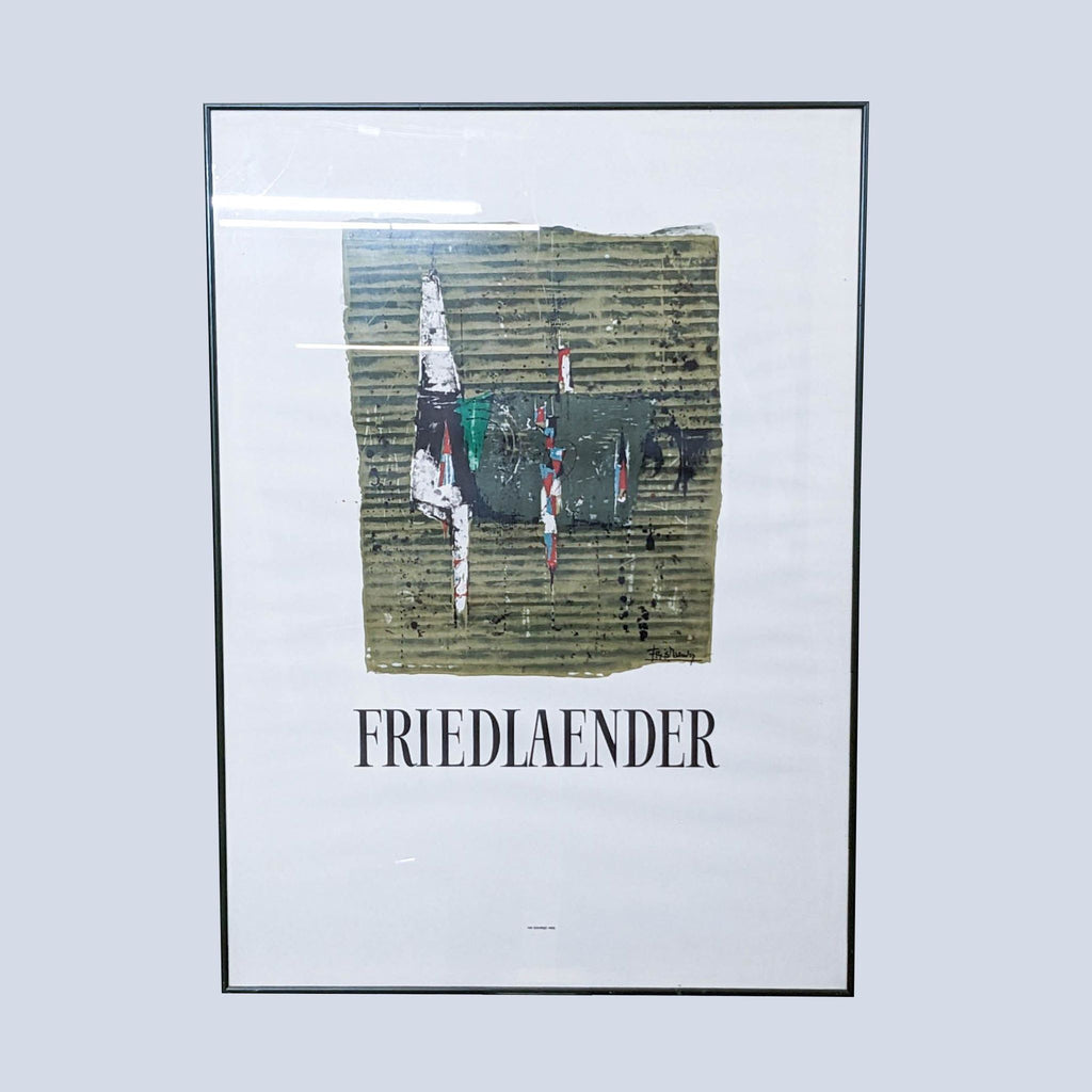 framed print of a german watercolor painting