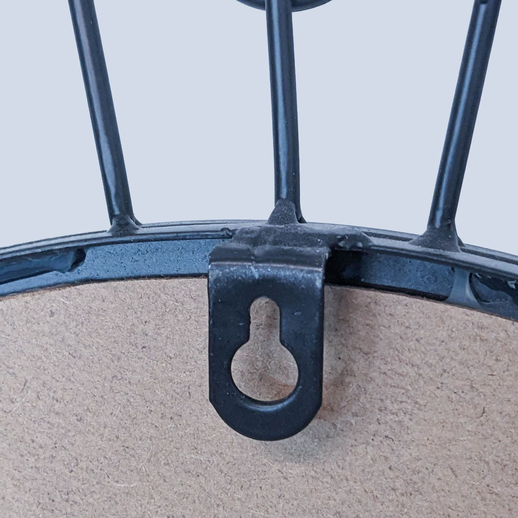 a close up of the back of a chair