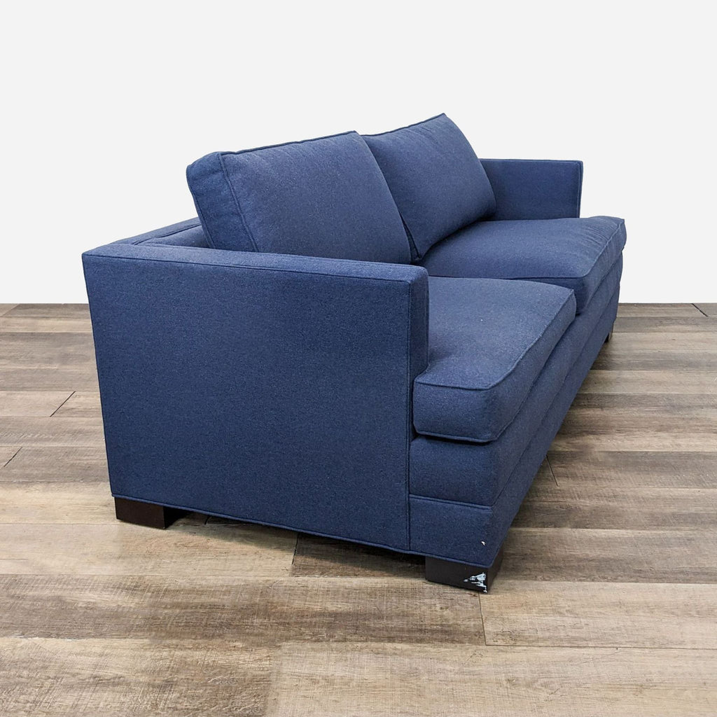 Ethan Allen Navy Blue Contemporary Sleeper Sofa