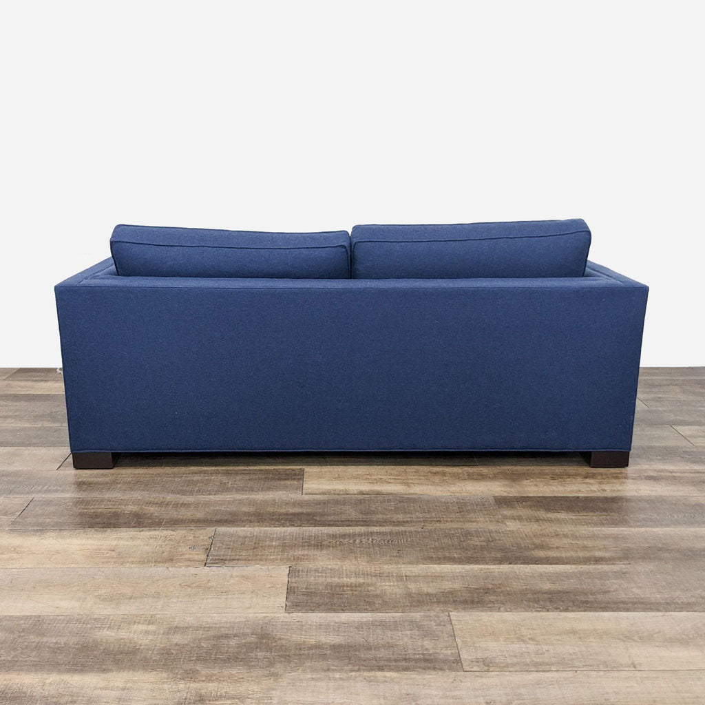 Ethan Allen Navy Blue Contemporary Sleeper Sofa