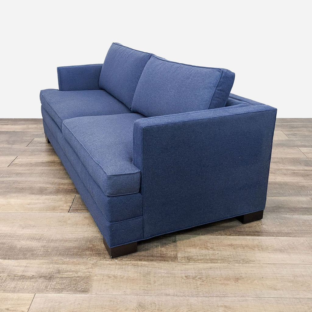 Ethan Allen Navy Blue Contemporary Sleeper Sofa