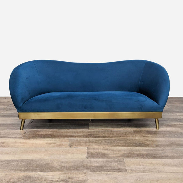 the blue velvet sofa by [ unused0 ]
