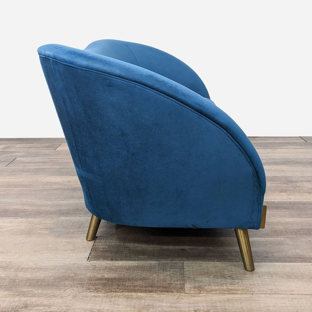 a pair of lounge chairs in the manner of [ unused0 ]