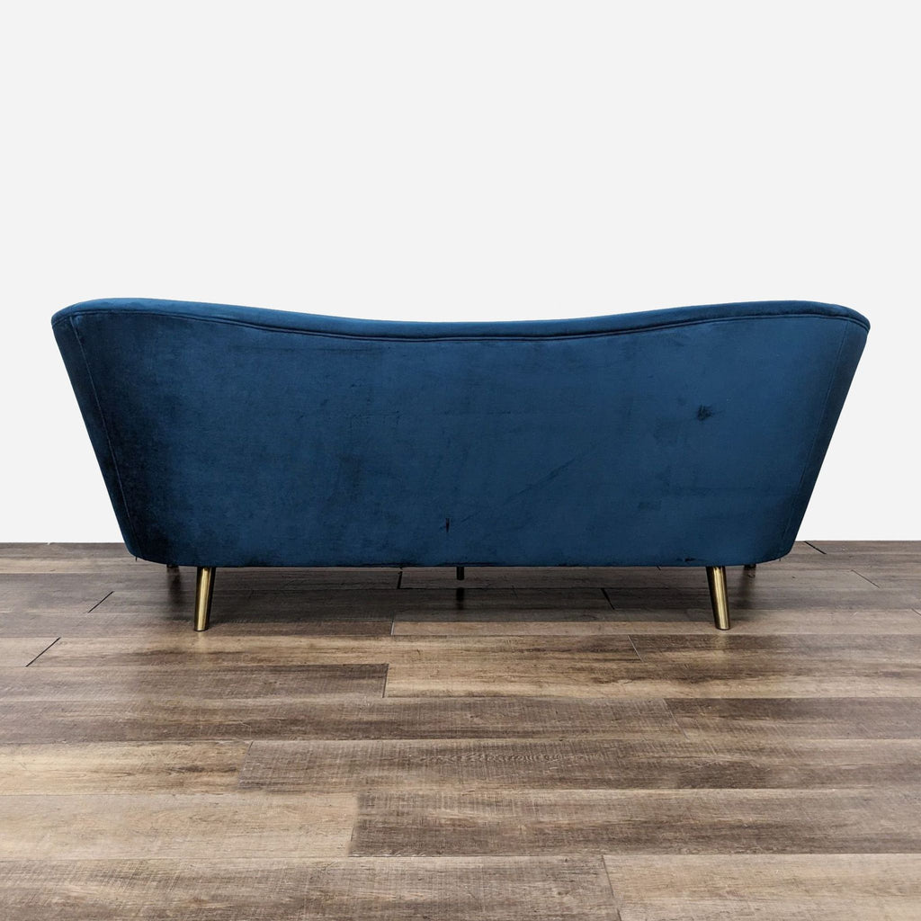 TOV Furniture Chloe Navy Velvet Sofa