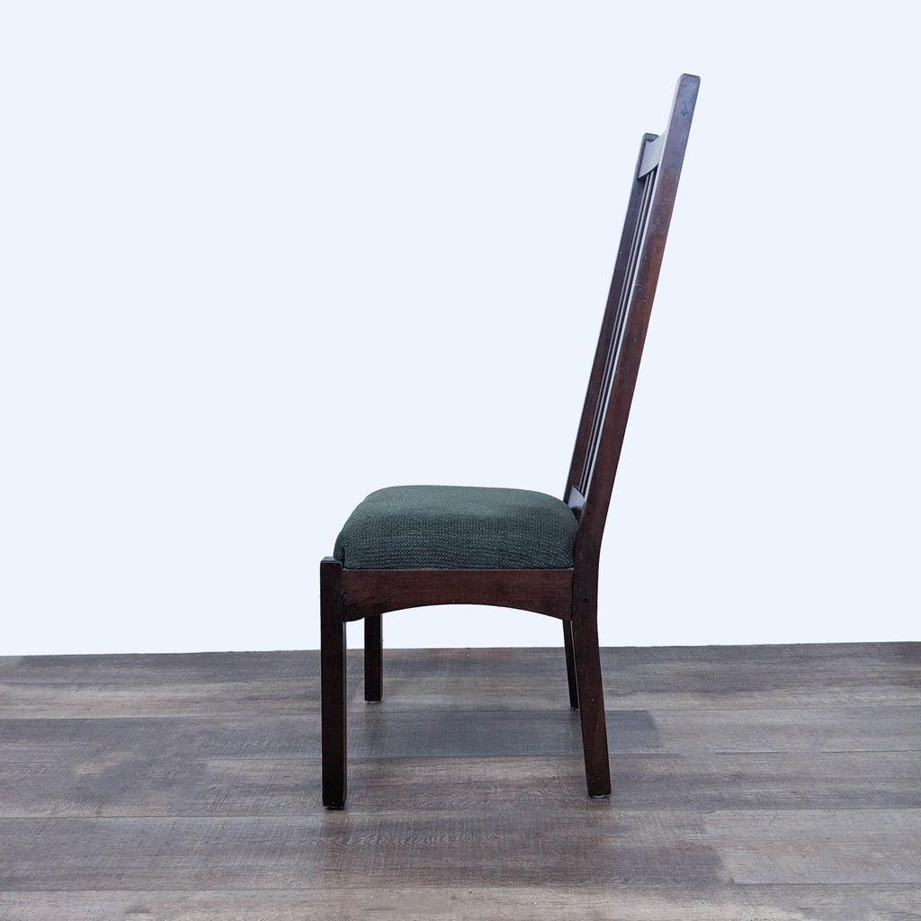 Bentwood Contemporary  High-Back Wood Dining Chair with Cushioned Seat