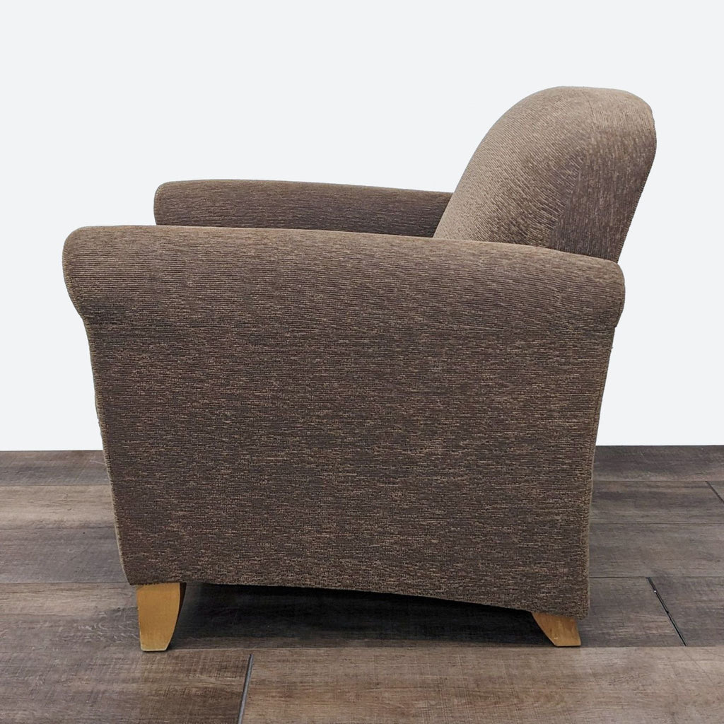 Bernhardt Brown Fabric Lounge Chair