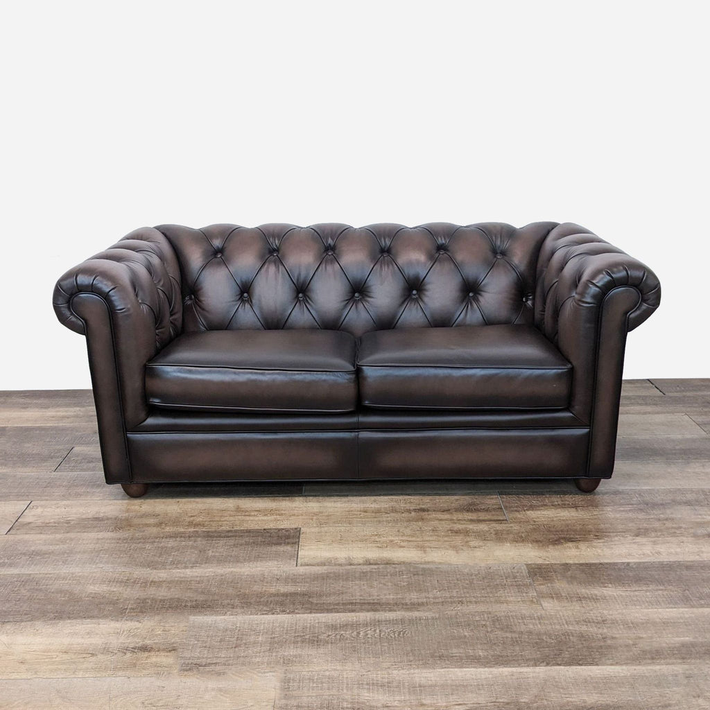 the chesterfield sofa is a classic piece of furniture that is handcrafted in the uk. it