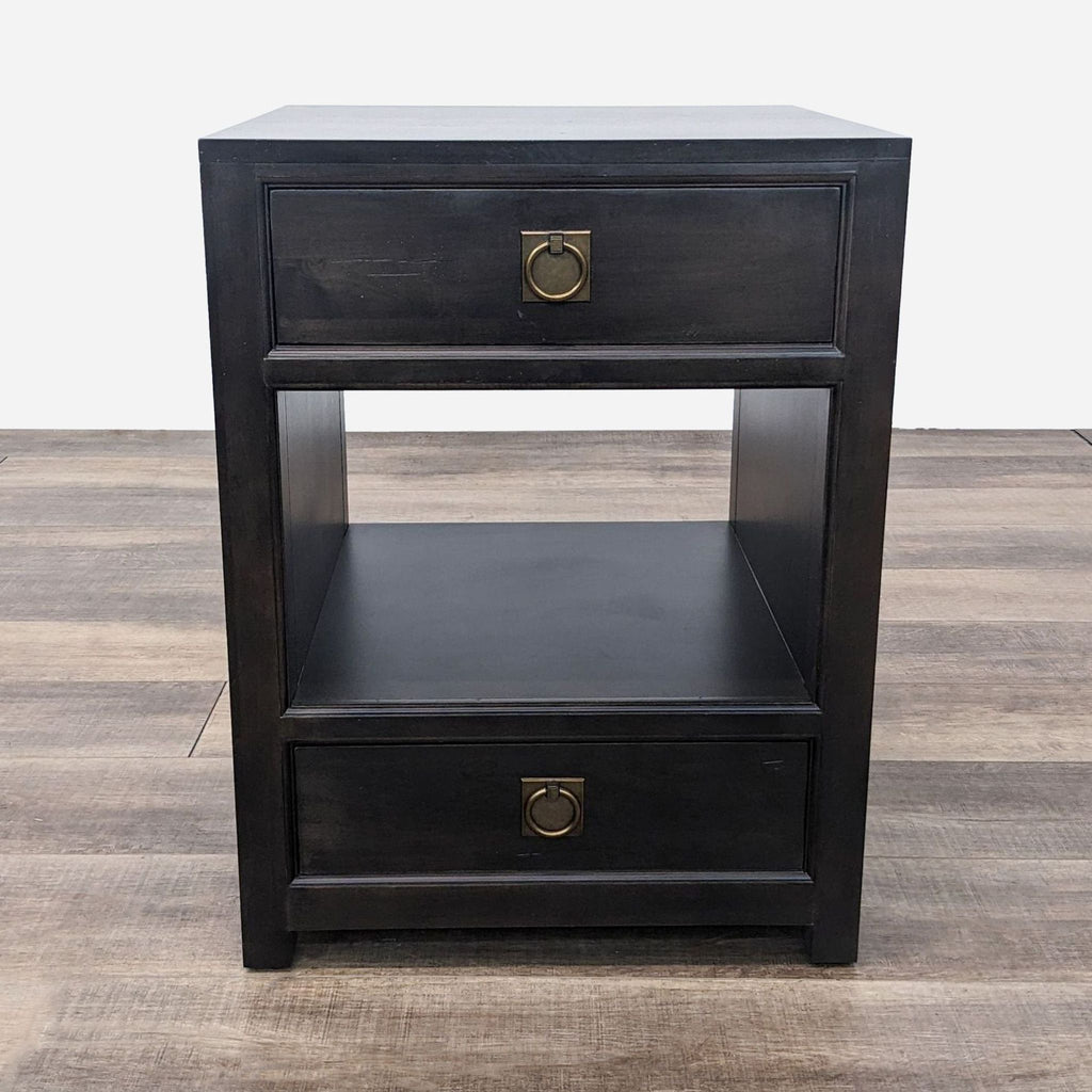 the urban port upt - 195129 black wood end table