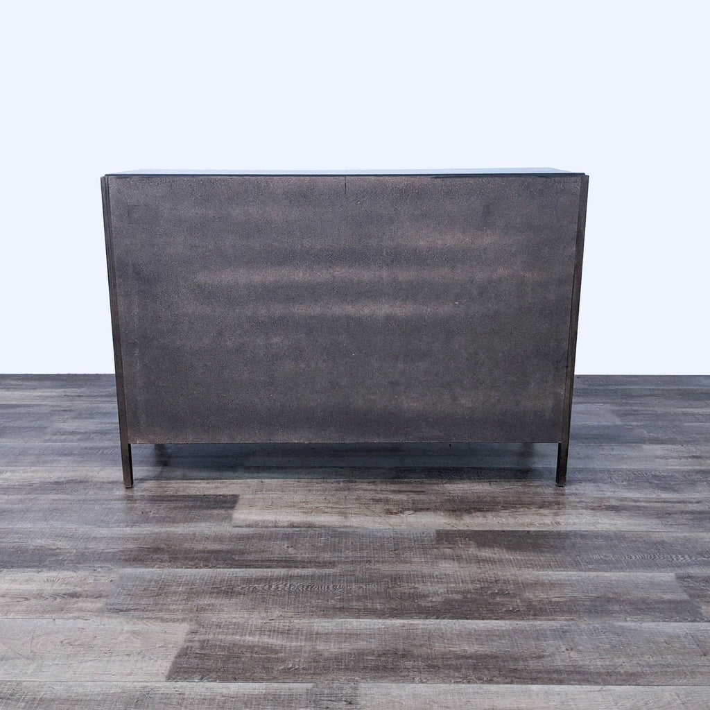 Sleek Dark Wood Dresser with Modern Handles