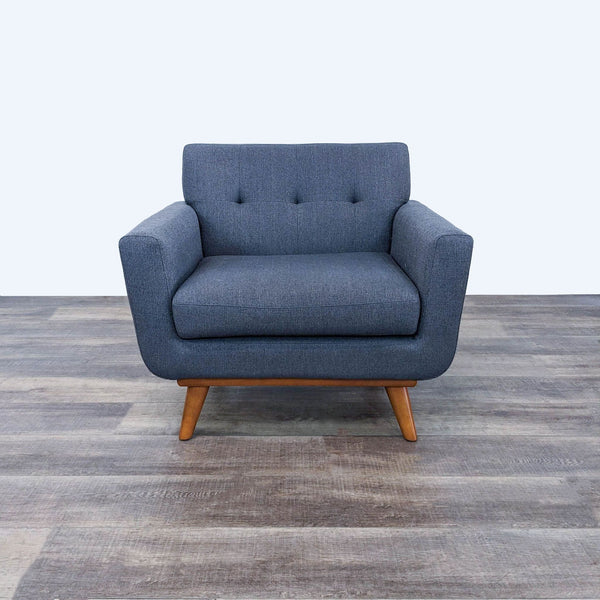 the [ unused0 ] chair in blue wool