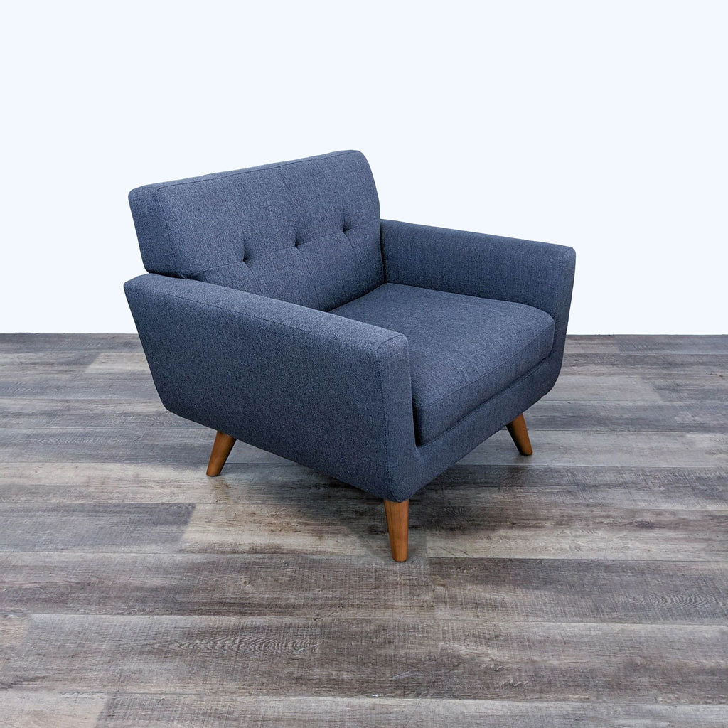 the [ unused0 ] chair in blue wool