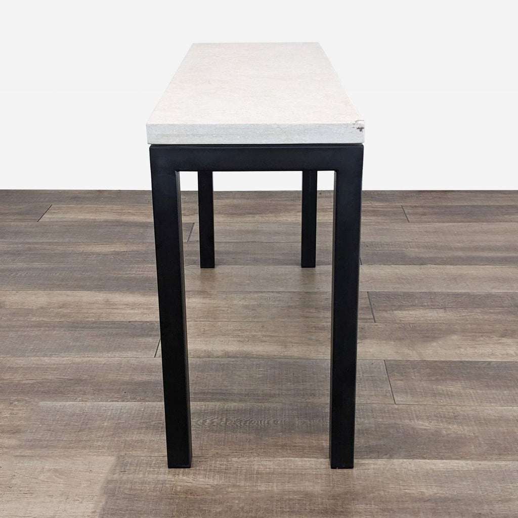 Crate & Barrel Metal Parsons Console Table