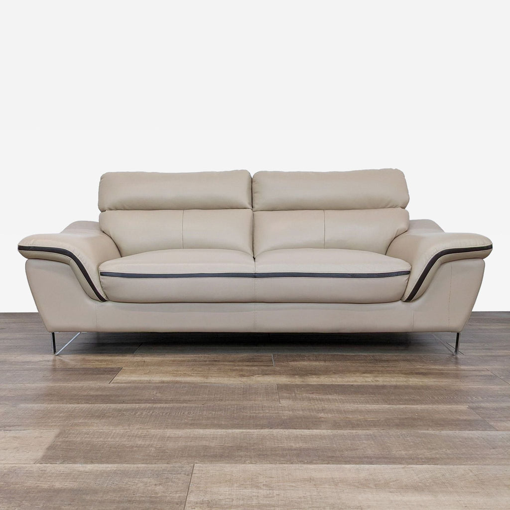 leather sofa in a modern style