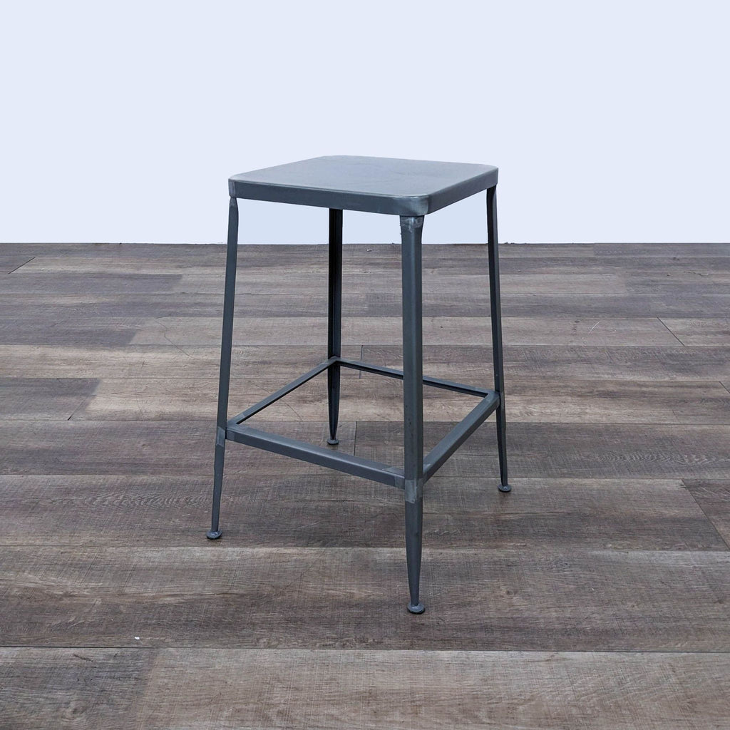 CB2 Flint Metal Counter Stools - Set of Four