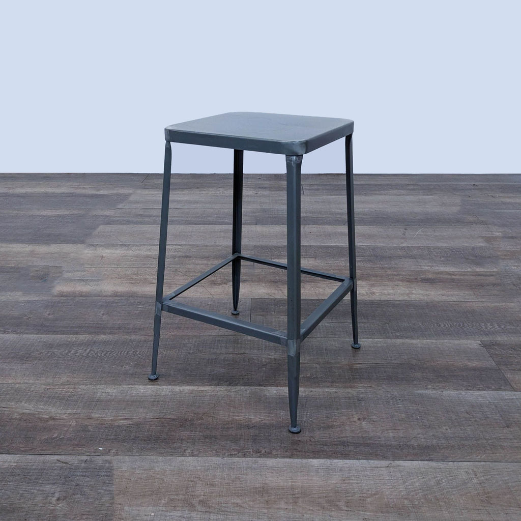 CB2 Flint Metal Counter Stools - Set of Four
