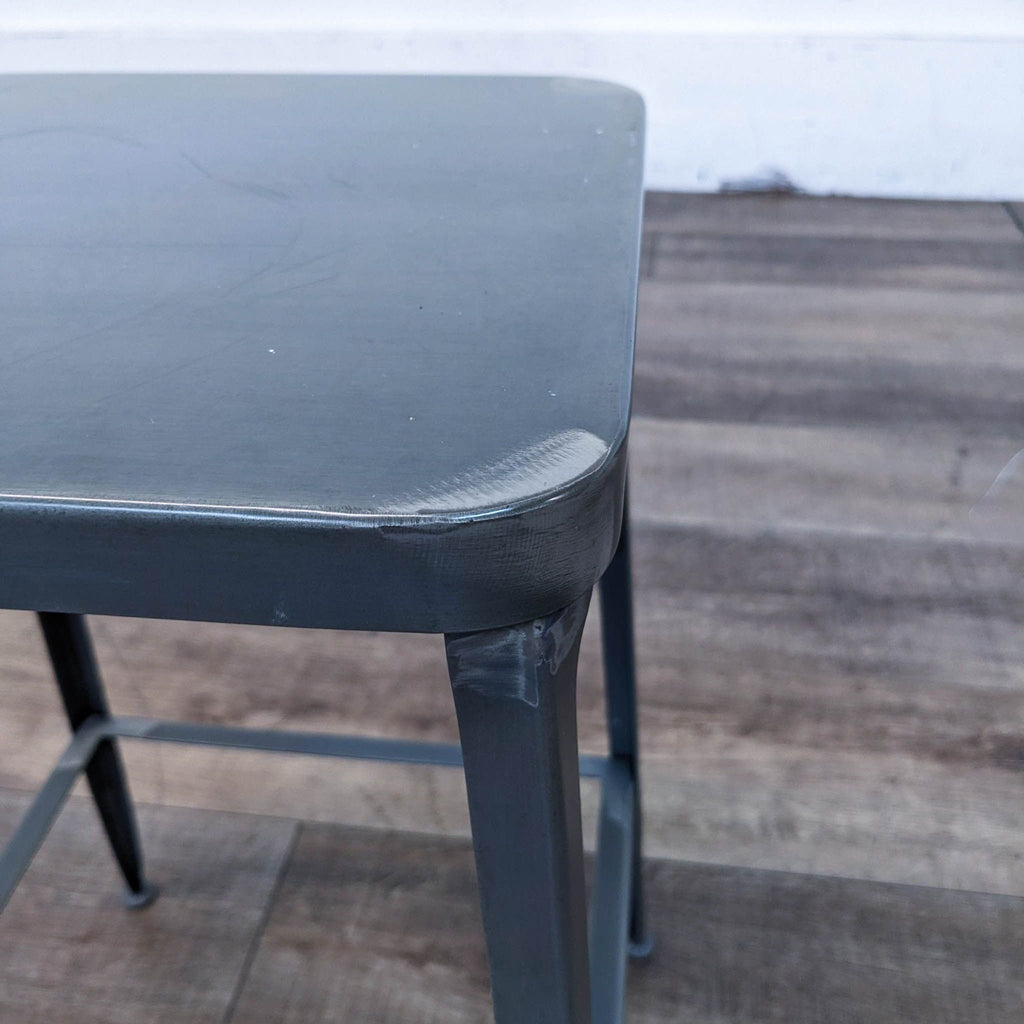 CB2 Flint Metal Counter Stools - Set of Four