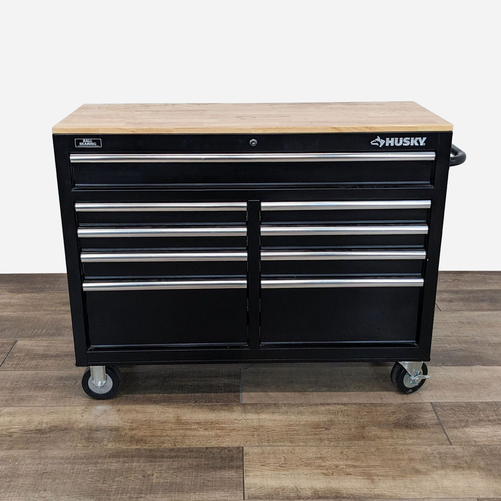 view a larger image of black metal tool chest