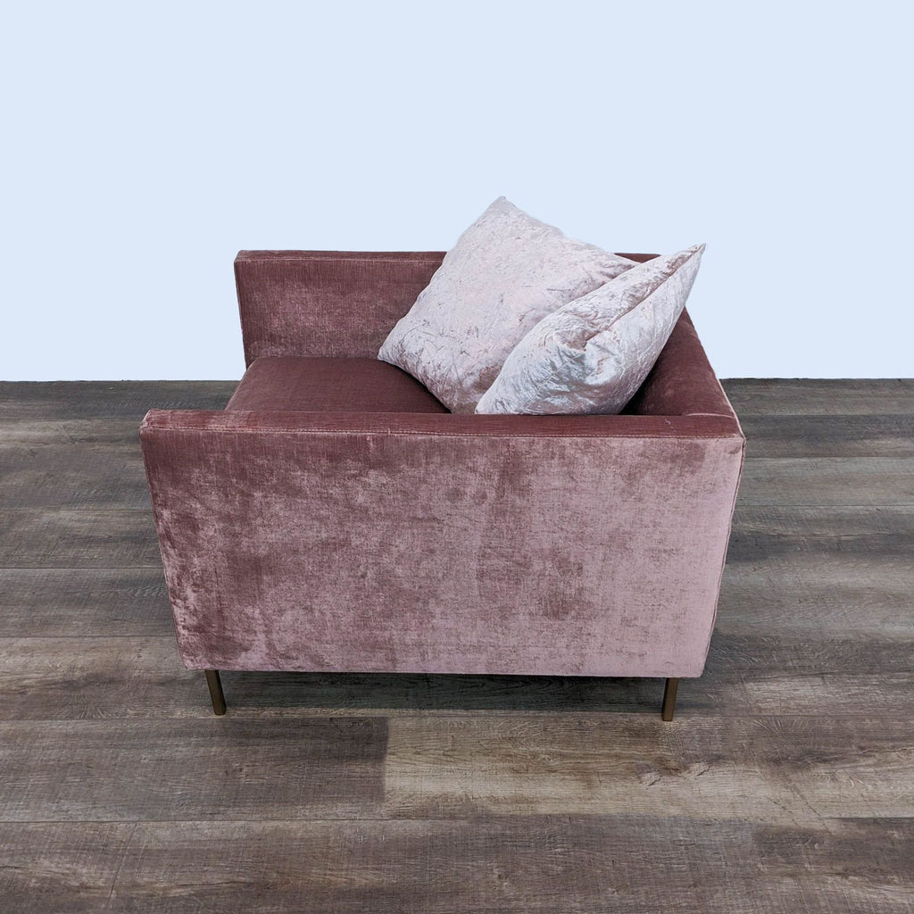 McCreary Modern Emma Chair with Brussels Rosewood Upholstery