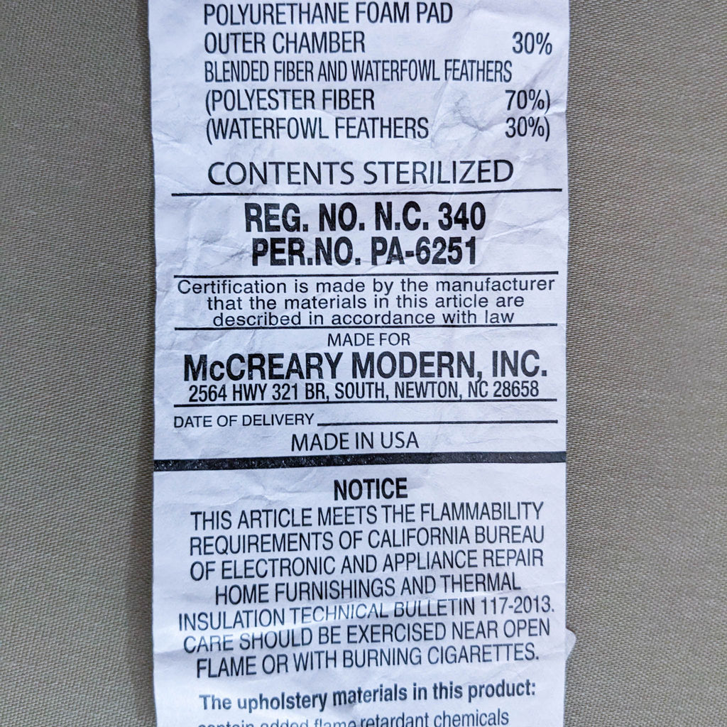 McCreary Modern Emma Chair with Brussels Rosewood Upholstery