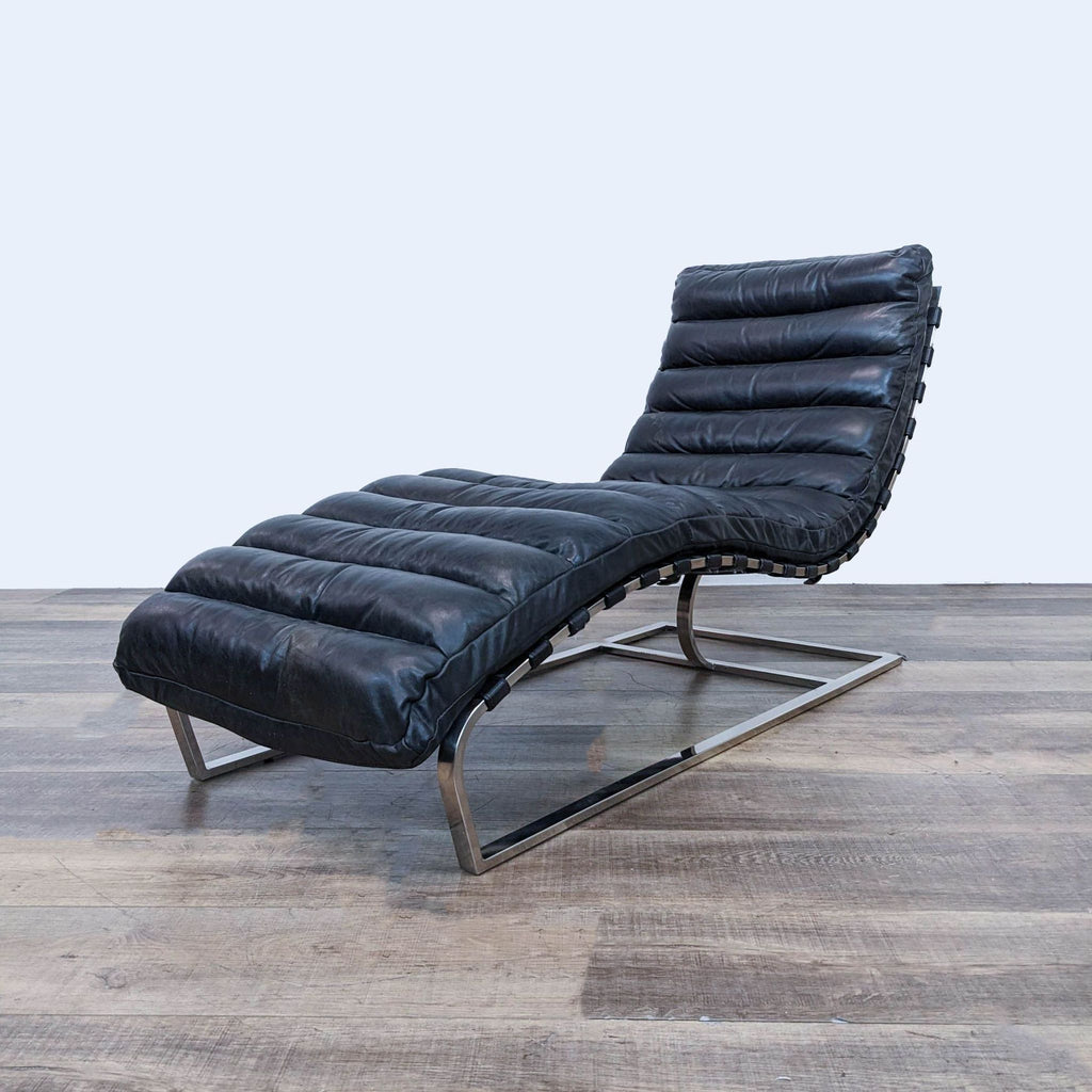 Restoration Hardware Oviedo Leather Chaise