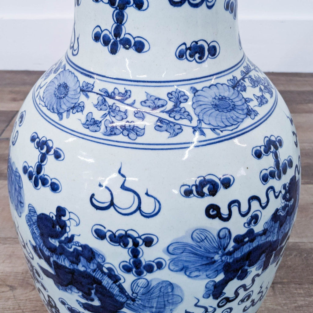 Blue and White Porcelain Chinese Vase