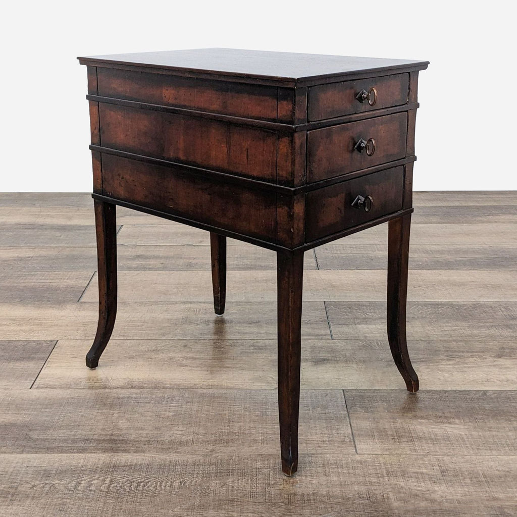 Henredon Furniture Acquisitions Three Drawer Side Table