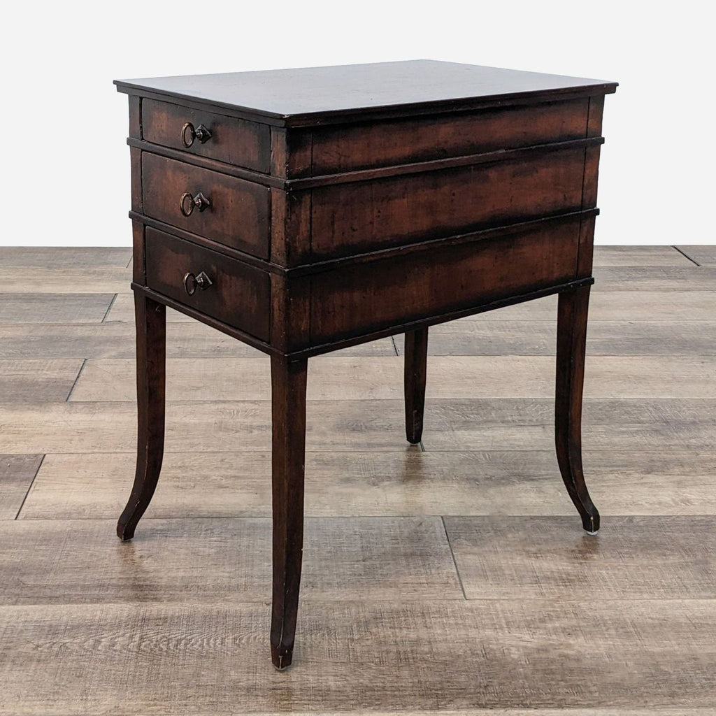 Henredon Furniture Acquisitions Three Drawer Side Table