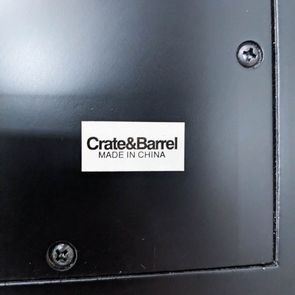 Crate & Barrel Mirror with Black Frame