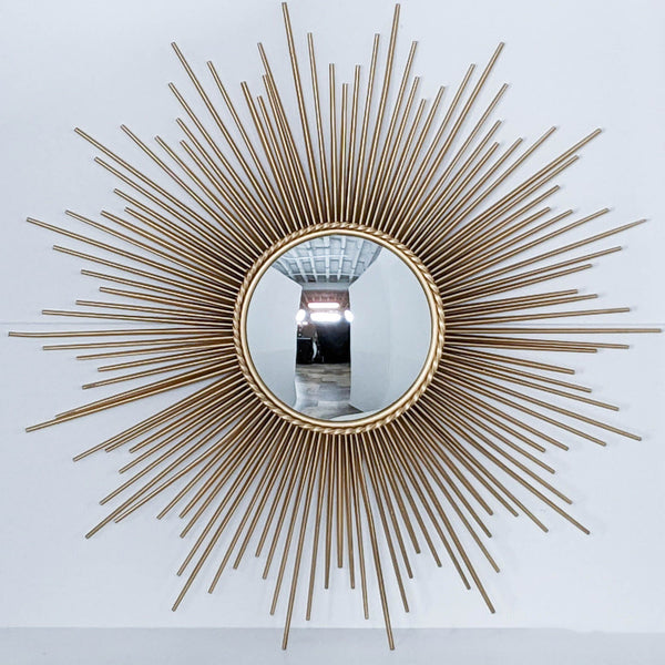 mirror with a sunburst mirror.