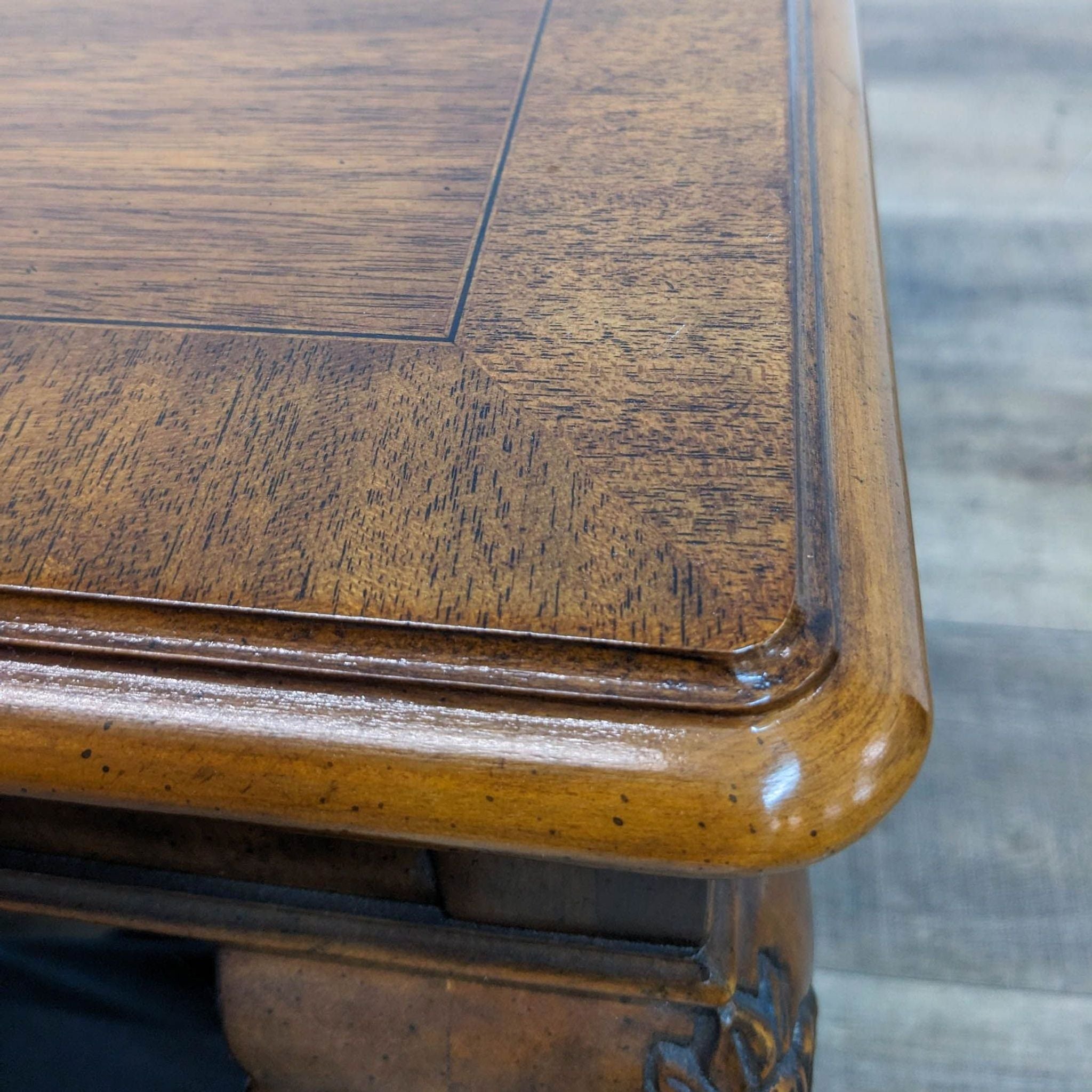 Inlaid Wood End Table