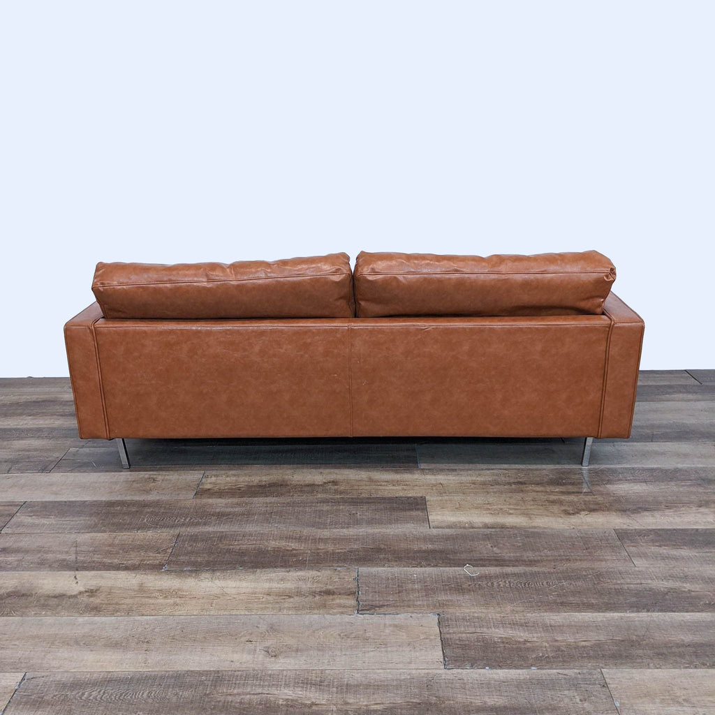 Contemporary Leather Tufted Sofa