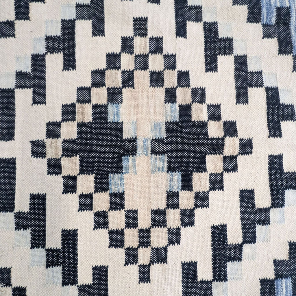 West Elm Checkerboard Diamond Dhurrie Area Rug