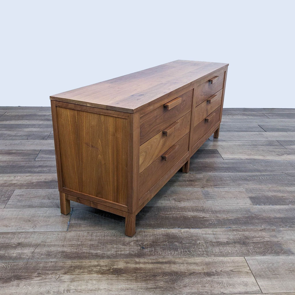 Three-quarter view of a Reperch dresser with sleek design.