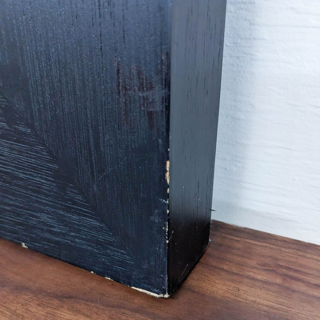 Modern Circular Metal Wall Sculpture in Black Shadow Box Frame