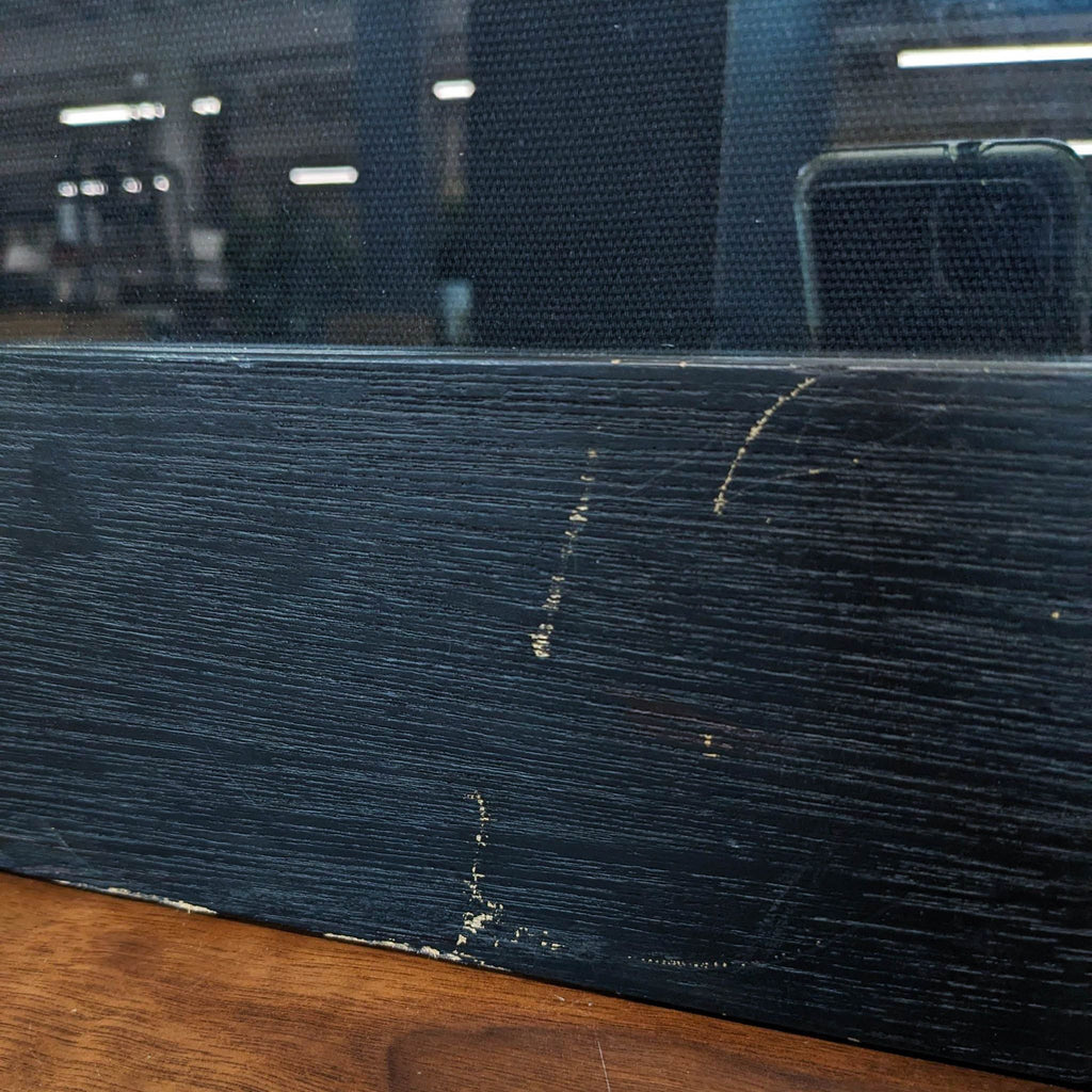 Modern Circular Metal Wall Sculpture in Black Shadow Box Frame